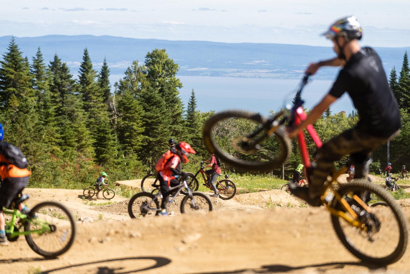 Leçon de vélo de montagne